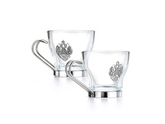 Чашки для кофе «Империя» с серебряными накладками